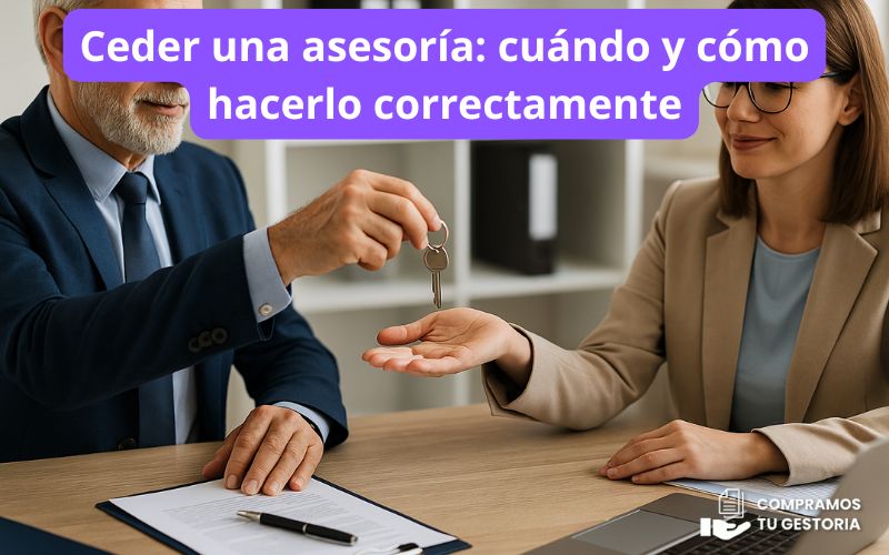 Ceder una asesoría: cuándo y cómo hacerlo correctamente Ceder una asesoría: cuándo y cómo