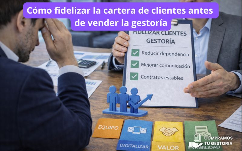 Cómo fidelizar la cartera de clientes antes de vender la gestoría