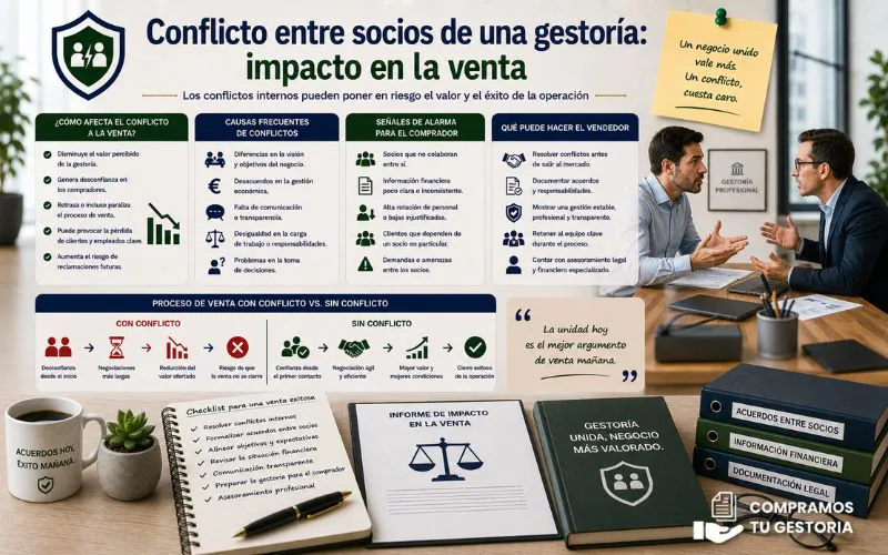 conflicto socios gestoría