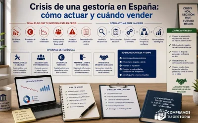 Crisis de una gestoría en España: cómo actuar y cuándo vender
