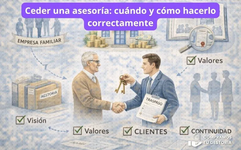 Cómo ceder tu asesoría sin perder el legado empresarial