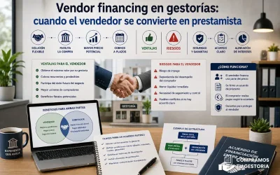 Vendor financing en gestorías: cuando el vendedor se convierte en prestamista