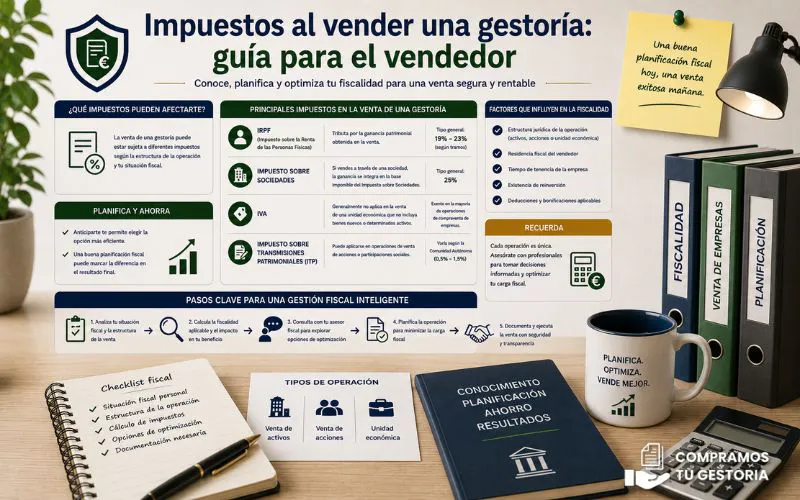 impuestos al vender gestoría