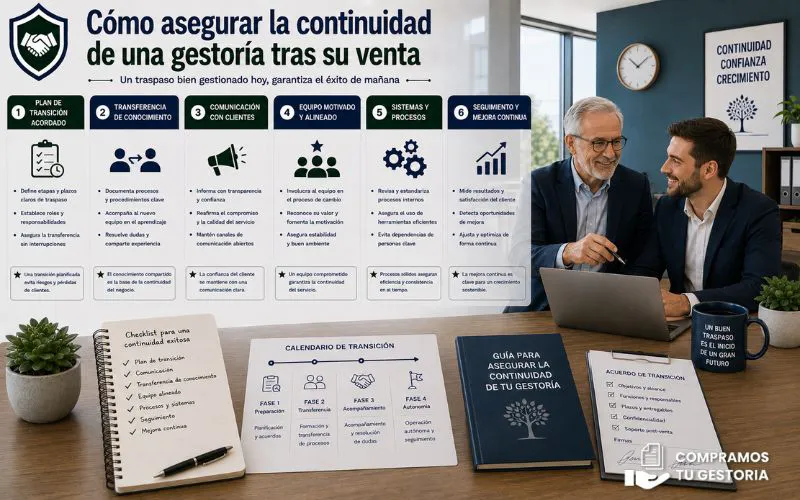 garantizar continuidad gestoría