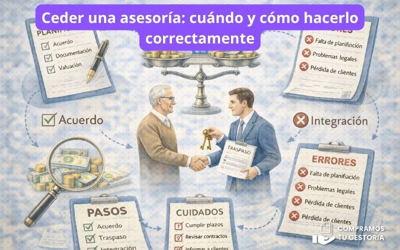 Transmisión de una gestoría: proceso, cuidados y errores frecuentes