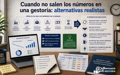 Cuando no salen los números en una gestoría: alternativas realistas