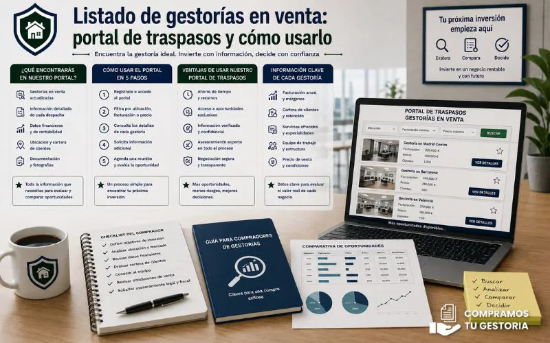 listado gestorías en venta
