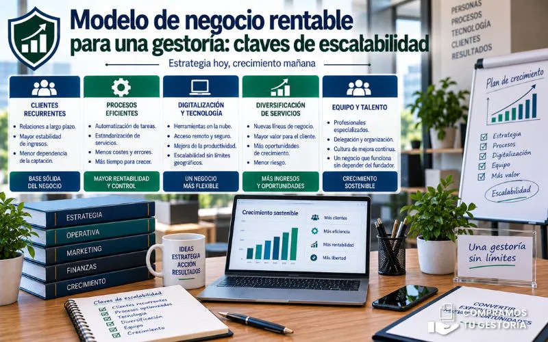 modelo de negocio gestoría rentable