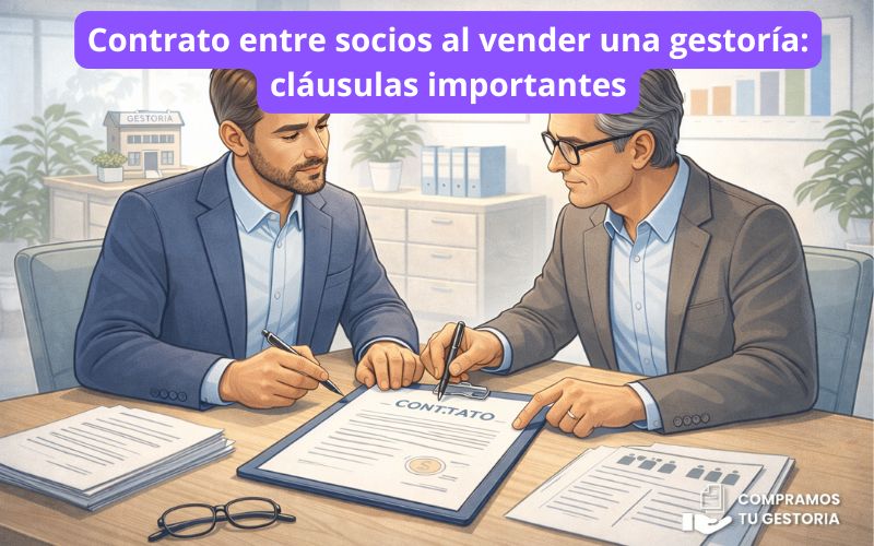 Contrato entre socios al vender una gestoría