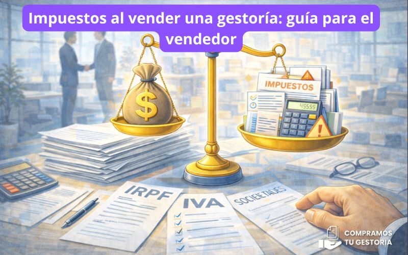 Impuestos al vender una gestoría