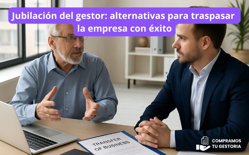 Jubilación del gestor: alternativas para traspasar la empresa con éxito Jubilación del gestor: alternativas para traspasar la empresa