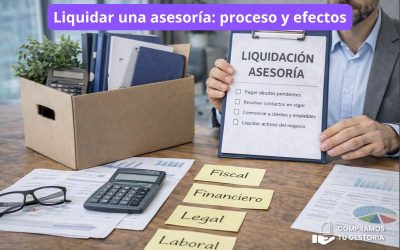 Liquidar una asesoría: proceso y efectos