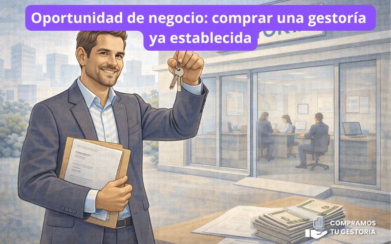 Oportunidad de negocio: comprar una gestoría ya establecida Oportunidad de negocio: comprar una gestoría