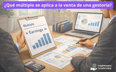 ¿Qué múltiplo se aplica a la venta de una gestoría?