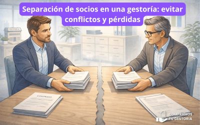 Separación de socios en una gestoría: evitar conflictos y pérdidas