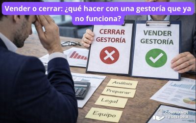Vender o cerrar: ¿qué hacer con una gestoría que ya no funciona?