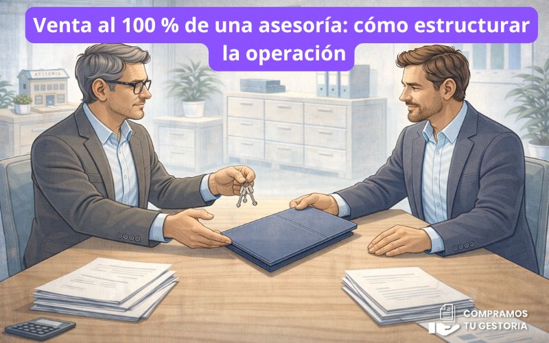 Venta al 100 % de una asesoría: cómo estructurar la operación Venta al 100 % de una asesoría