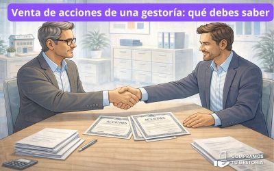 Venta de acciones de una gestoría: qué debes saber