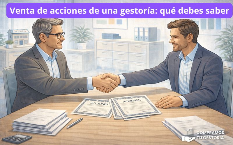 Venta de acciones de una gestoría