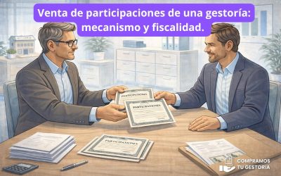 Venta de participaciones de una gestoría: mecanismo y fiscalidad